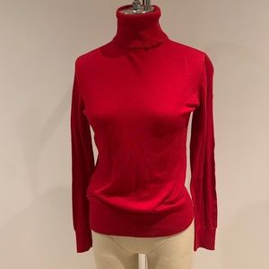 chaps red turtleneck sweater